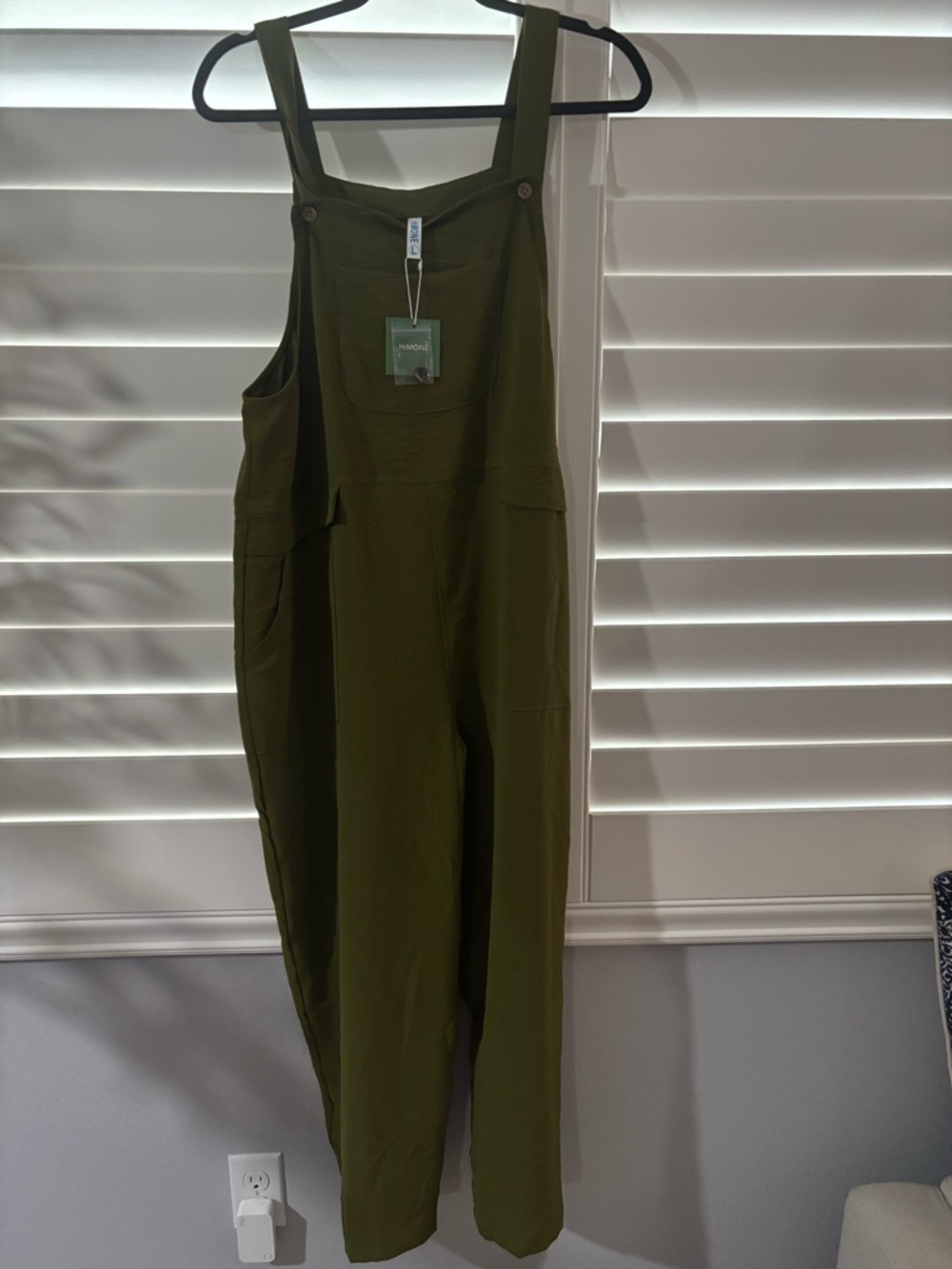 Women's Olive Green Overalls Jumpsuit